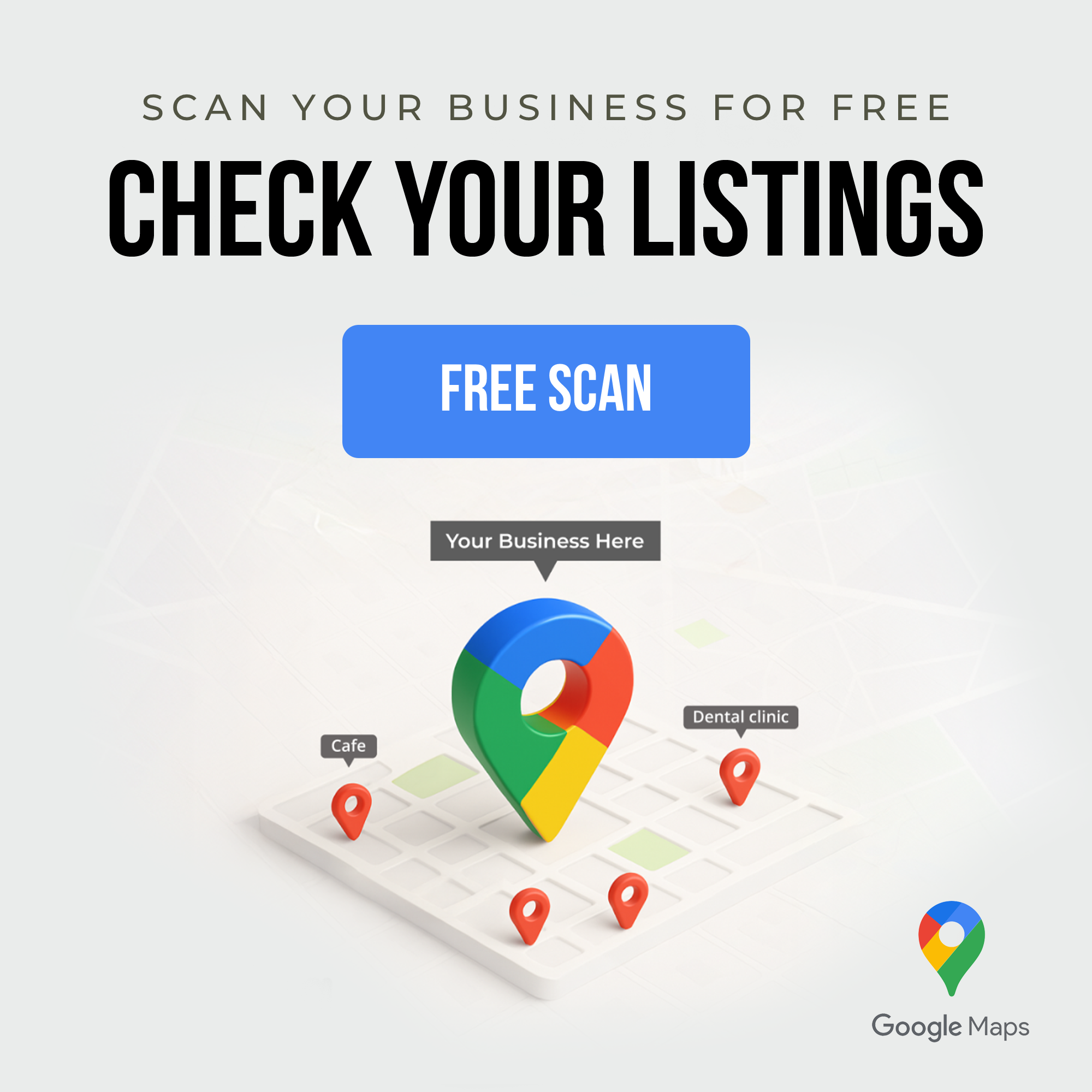 Scan Your Business Facebook ad: Free Business Listing Scan