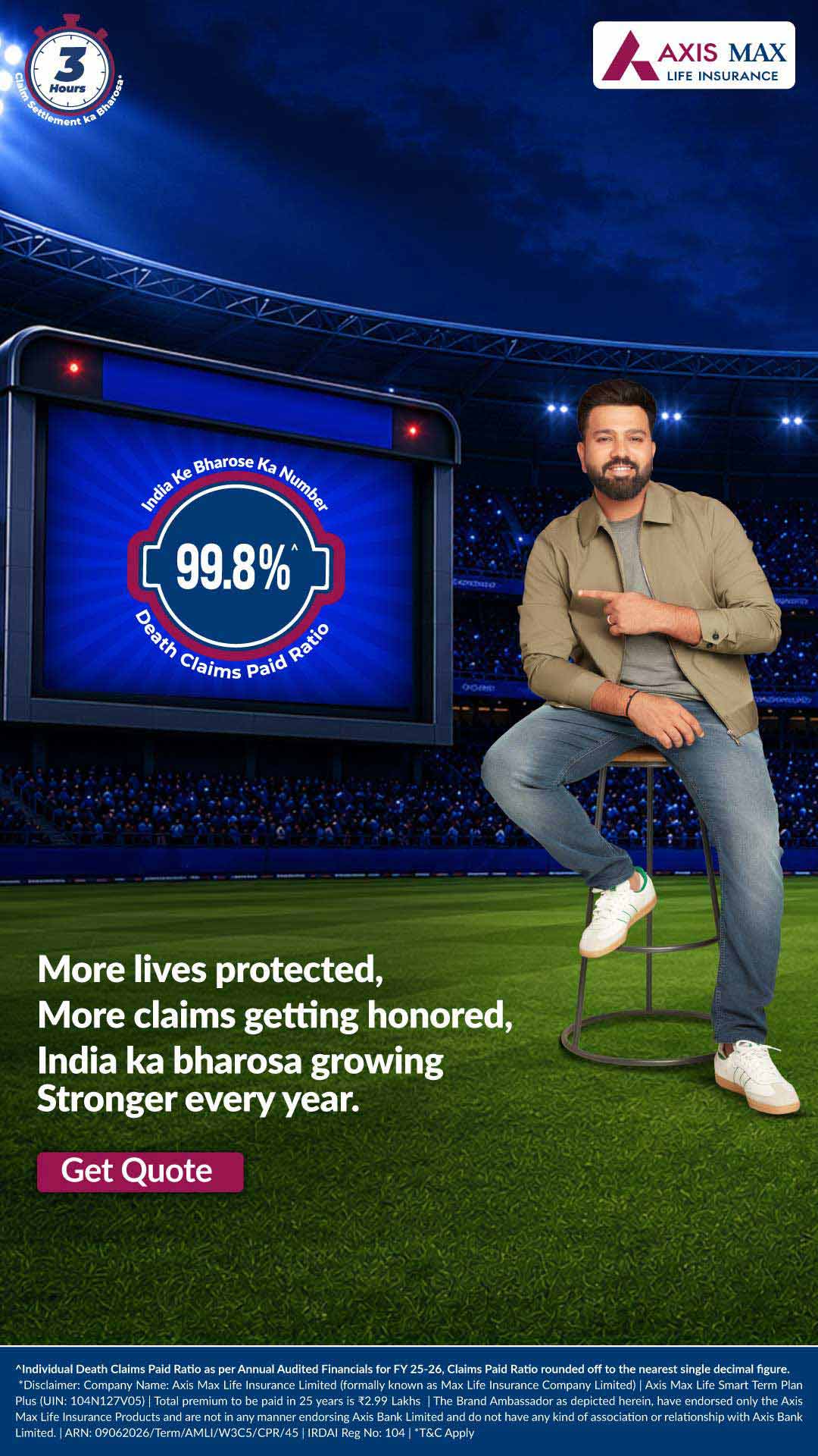 Axis Max Life Insurance Facebook ad