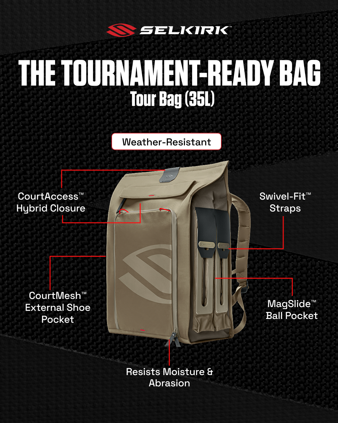 Selkirk Sport Pickleball Philippines Facebook ad: The Pro Line 2.0 Backpack
