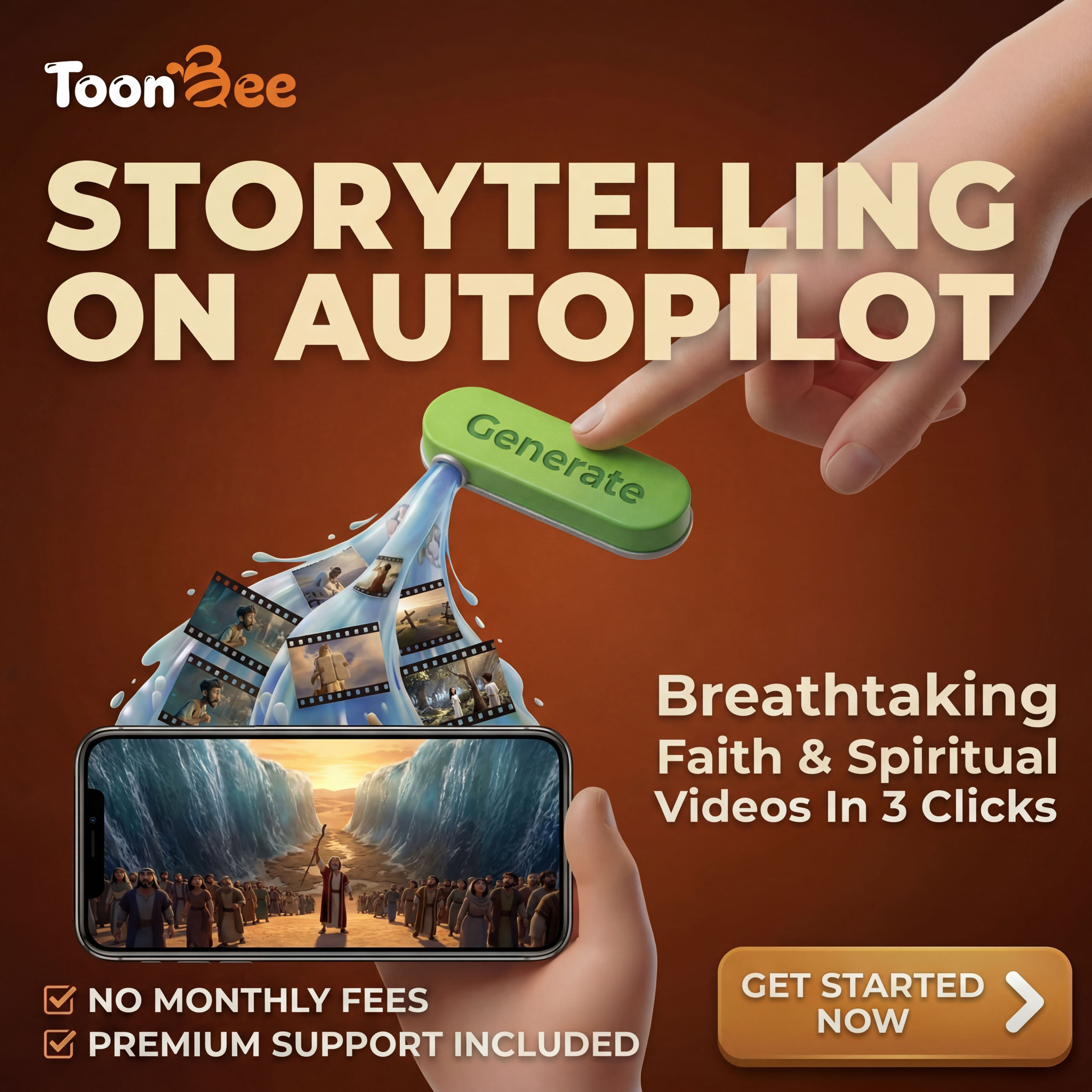 ToonBee App Facebook ad