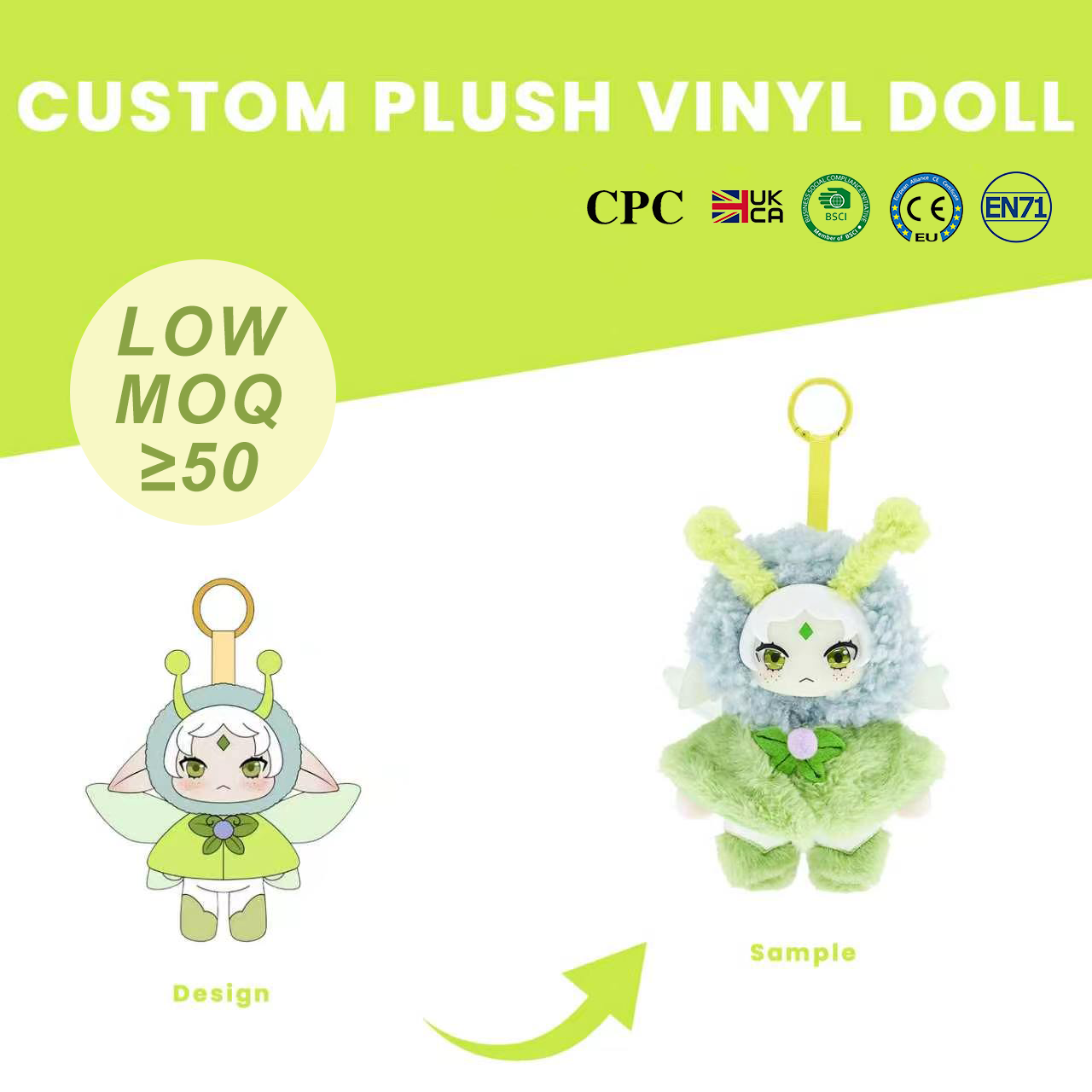 Joy Foundation Store Facebook ad: Custome Plush Vinyl Doll