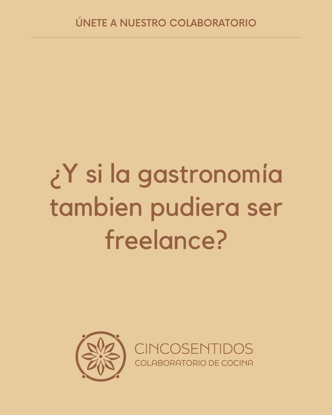 Cincosentidos Facebook ad: ¿Te gustaría colaborar en un ecosistema que cocina…