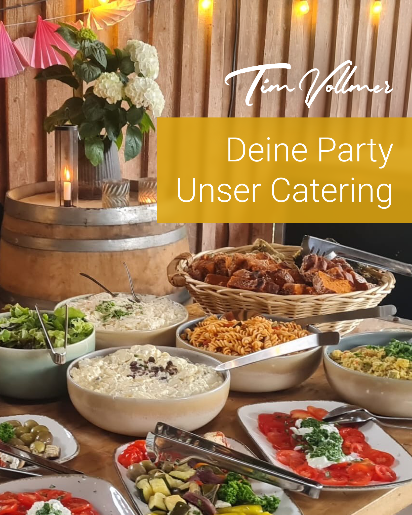 Vollmer Catering Facebook ad: Catering für Geburtstage, Hochzeiten, Taufen und…