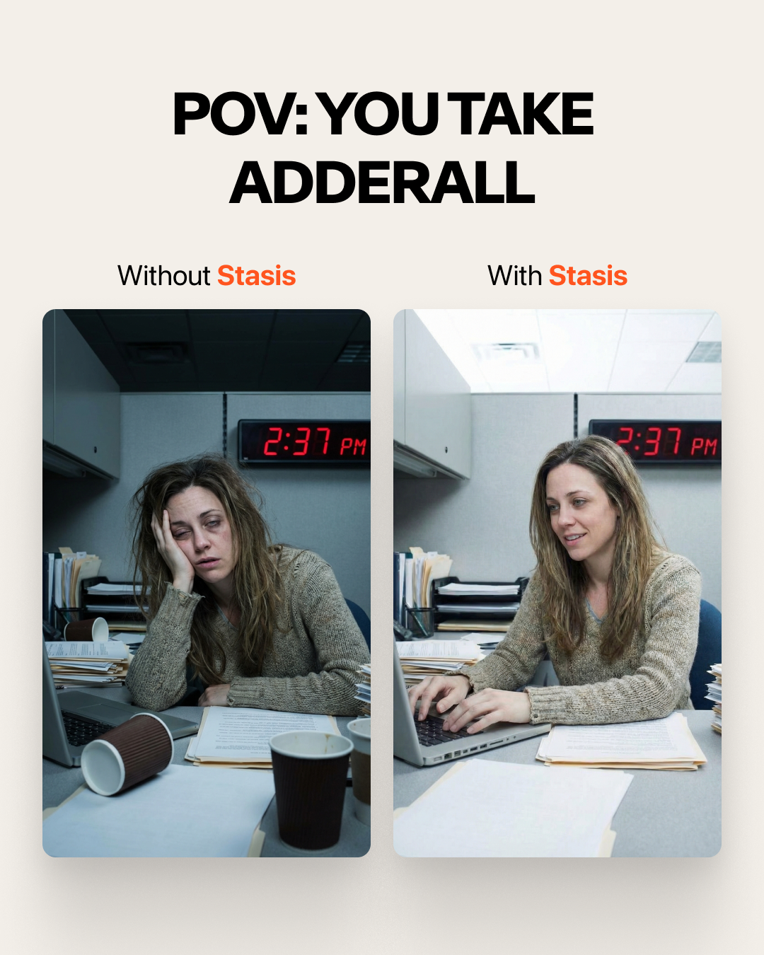 Stasis Facebook ad