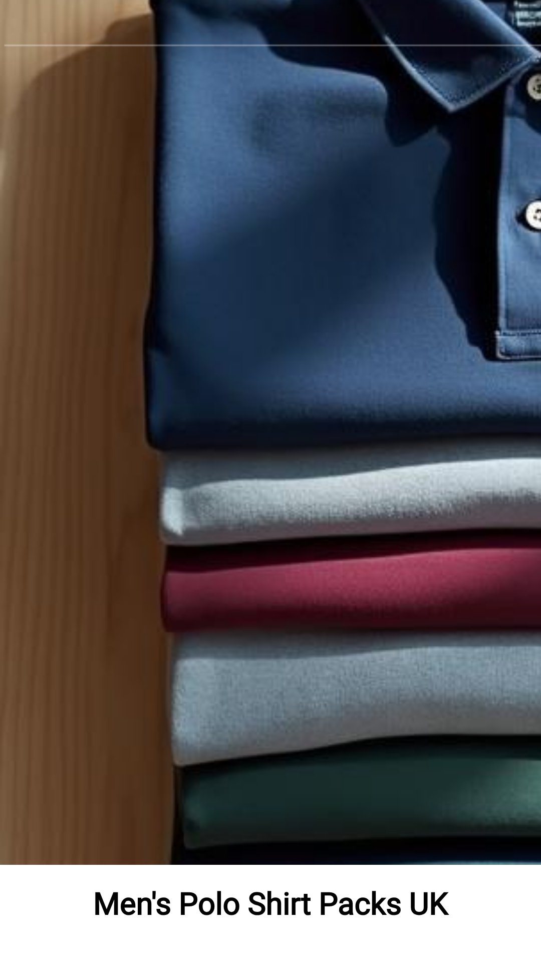 FAQInsider Vistalink Facebook ad: Men's Polo Shirt Packs UK