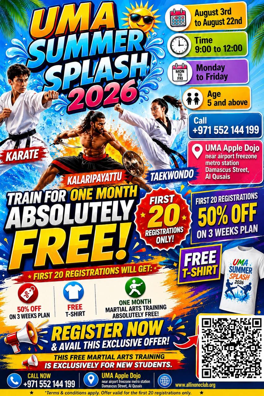 All In One Universal Martial Arts Academy LLC Facebook ad from Jul 6, 2026