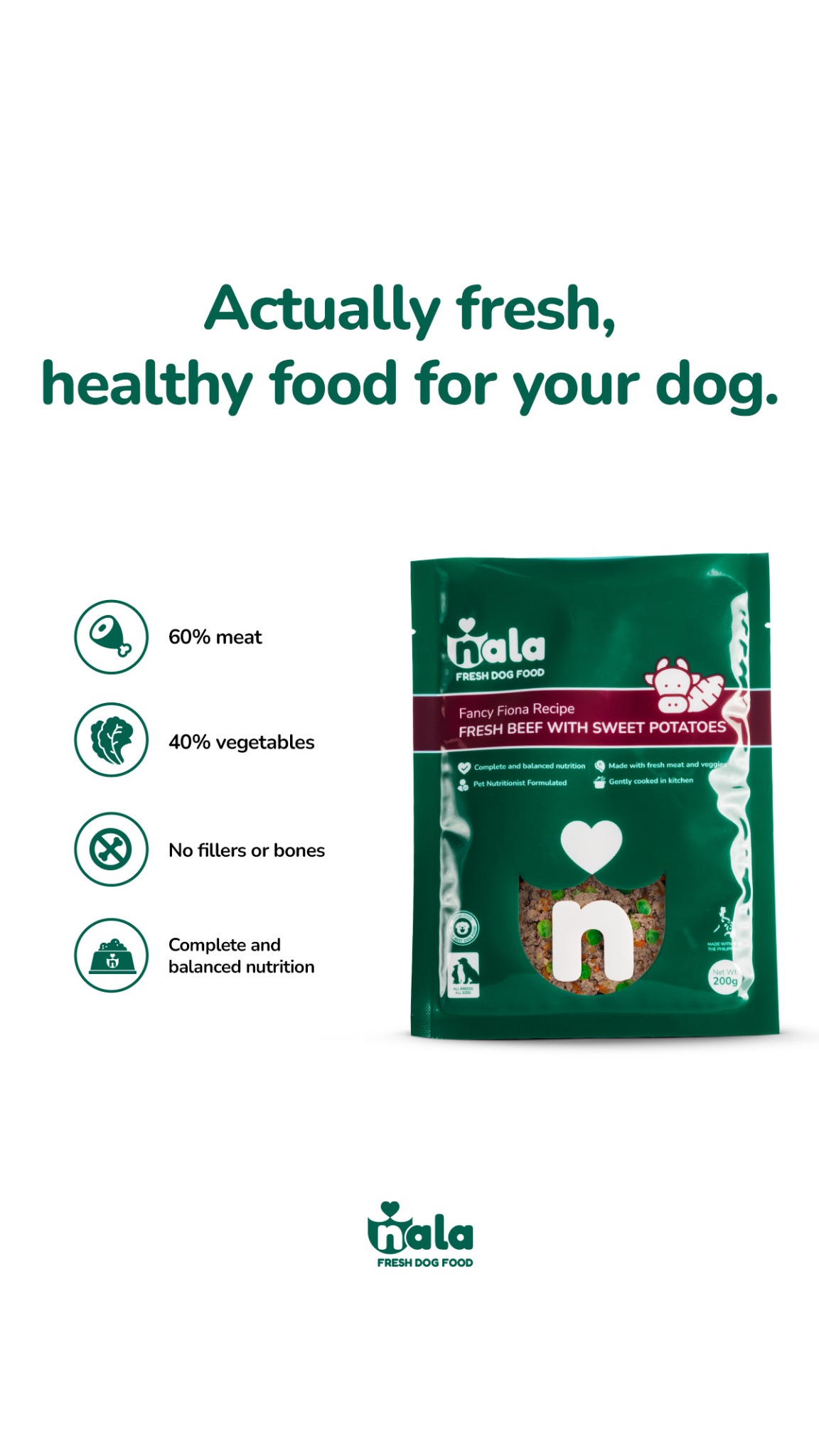 Nala Fresh Dog Food Facebook ad from May 18, 2026