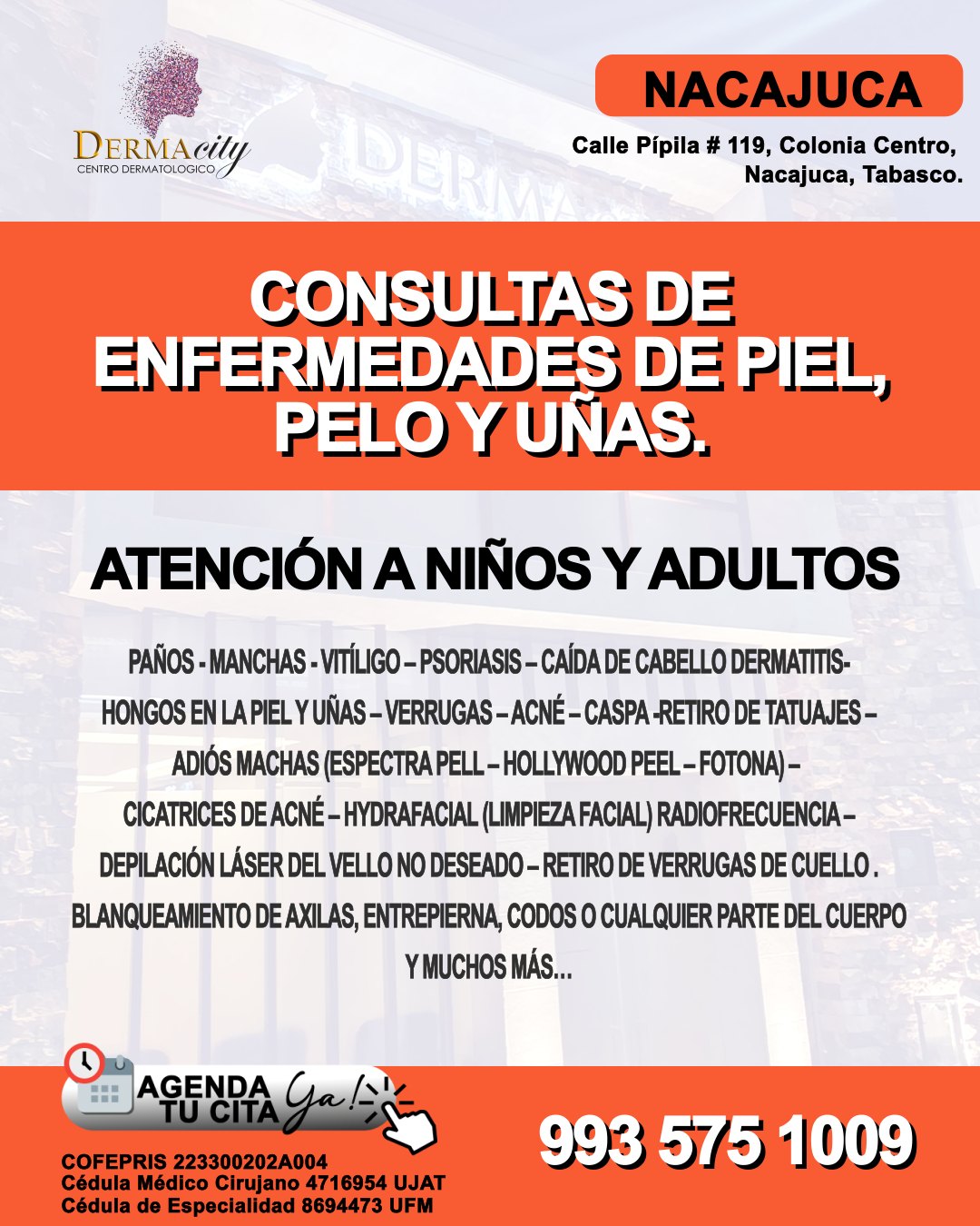Dermatólogo Dr. Bladimir García Ascencio Facebook ad: 𝗗𝗘𝗥𝗠𝗔𝗖𝗜𝗧𝗬 - 𝗖𝗘𝗡𝗧𝗥𝗢 𝗗𝗘𝗥𝗠𝗔𝗧𝗢𝗟𝗢𝗚𝗜𝗖𝗢