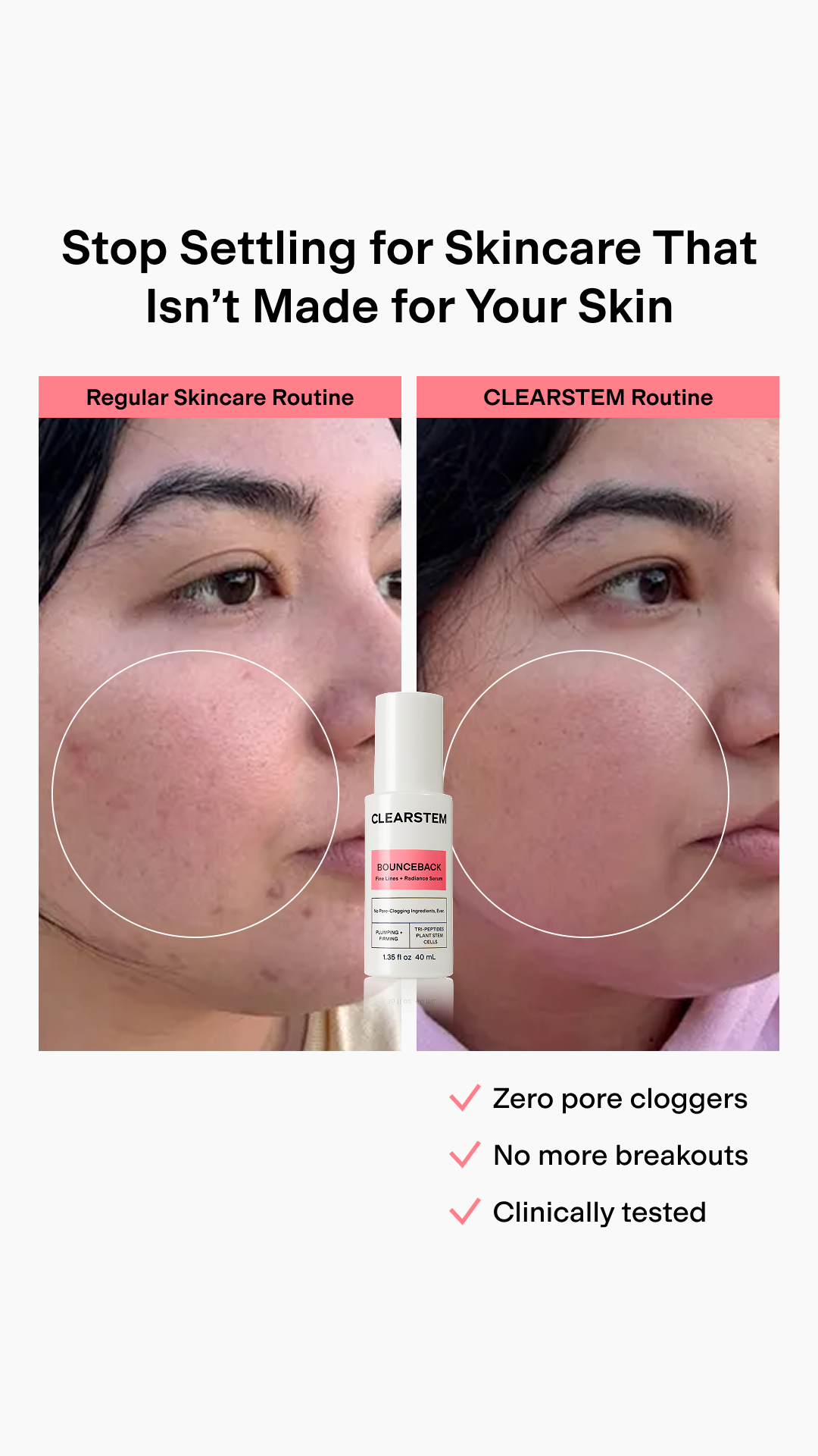 CLEARSTEM Skincare Facebook ad