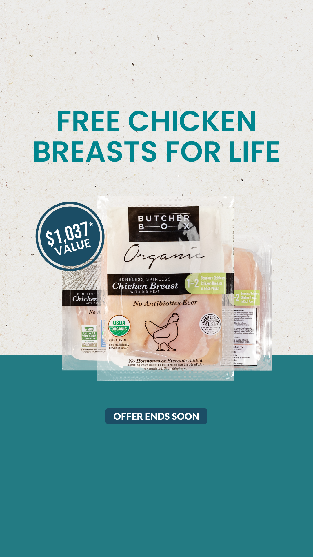 ButcherBox Facebook ad