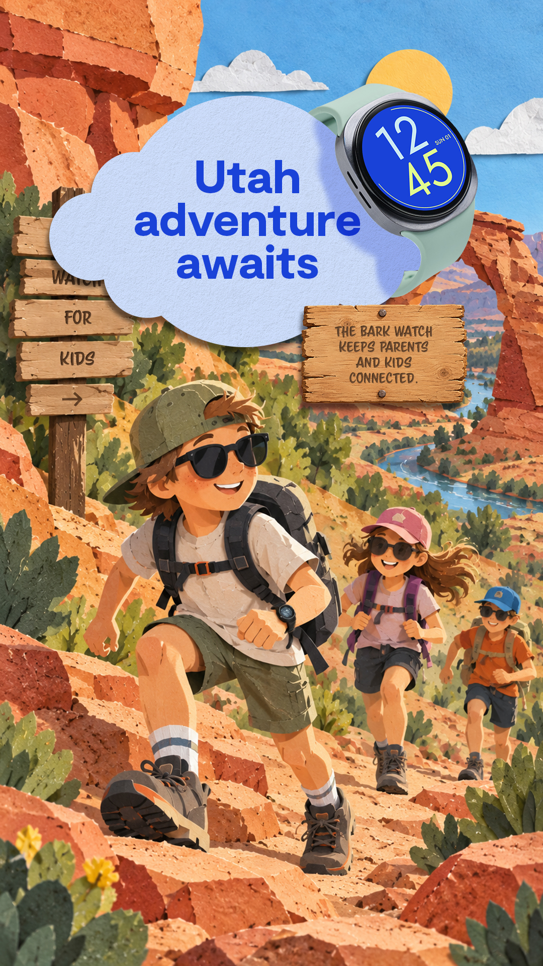 Bark - Parental Controls Facebook ad: Kids Smart Watch With Parental Controls