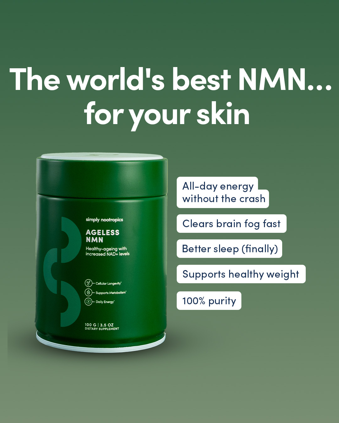 Simply Nootropics Facebook ad