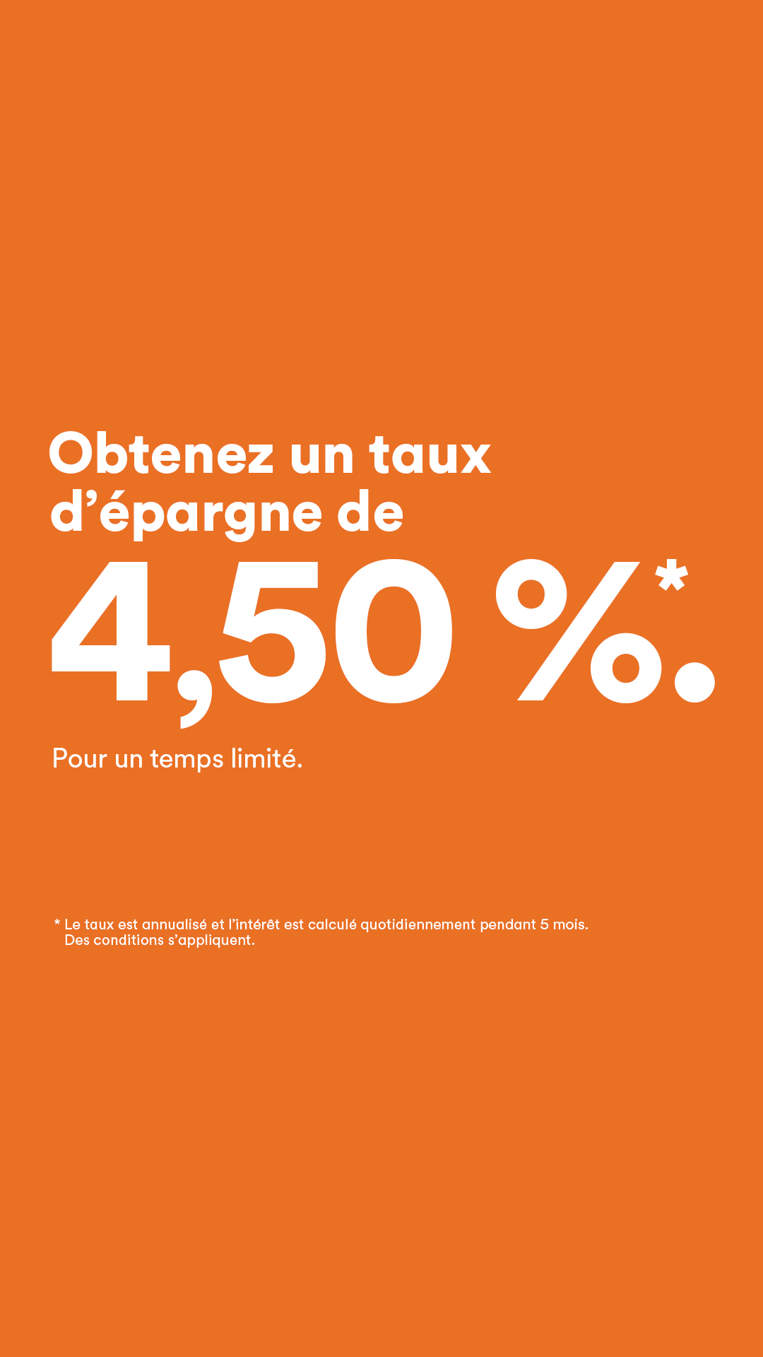 Tangerine Facebook ad