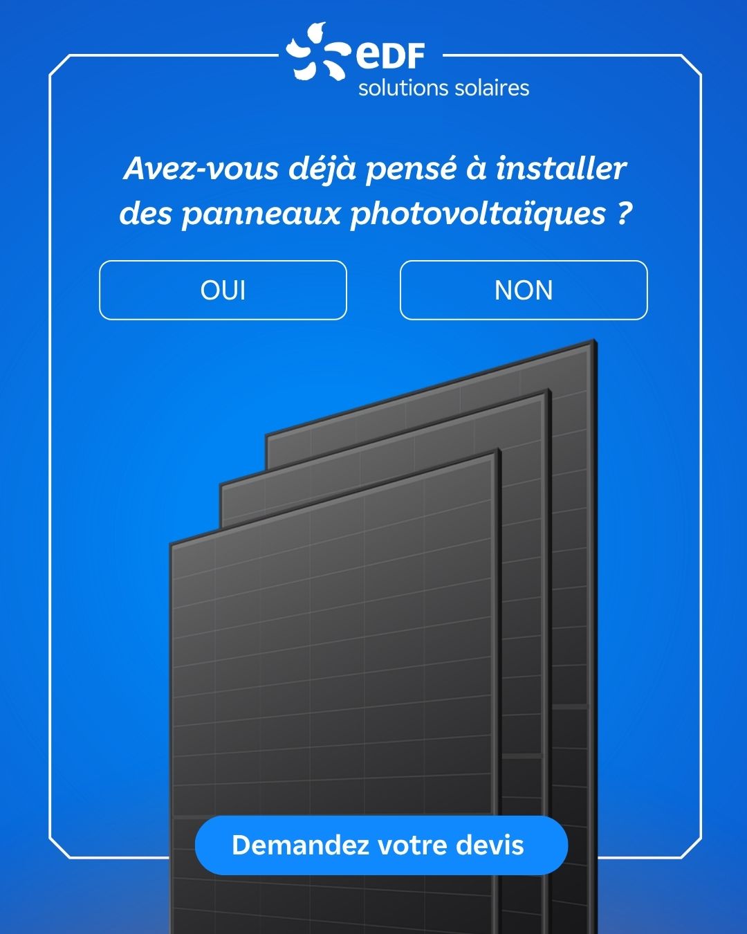 EDF solutions solaires Facebook ad