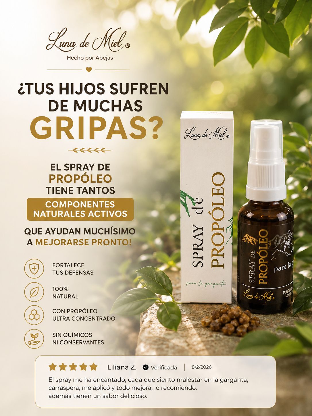 Luna de Miel Facebook ad: Hecho por abejas