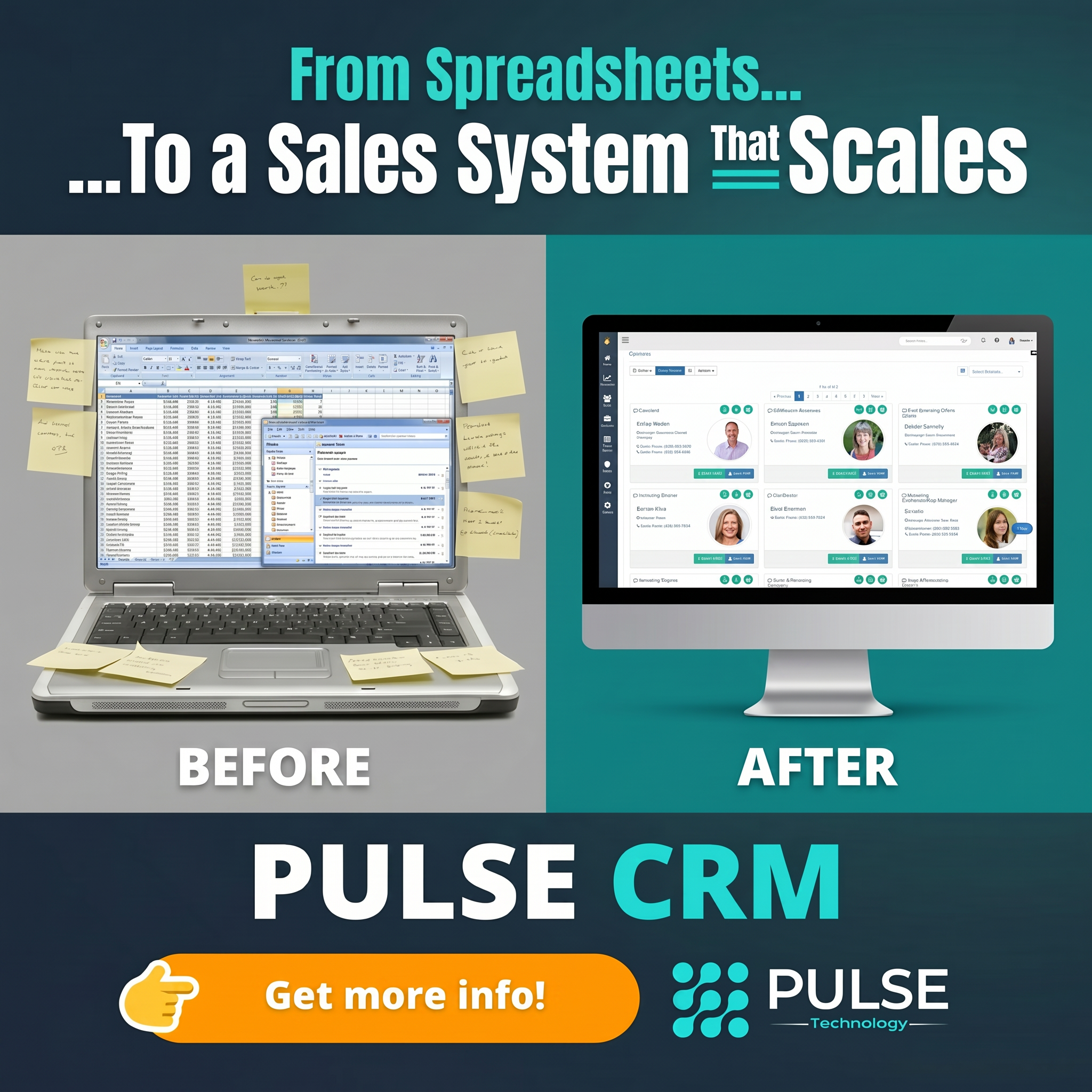 Pulse Technology Facebook ad: Your Solar Sales Team Deserves Better Than Spreadsheets