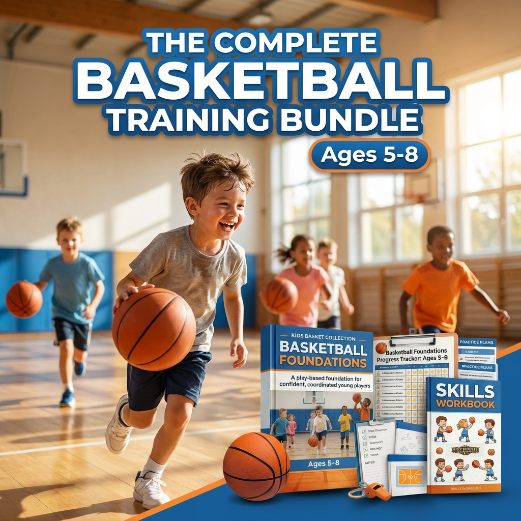 Sports Mastery Hub Facebook ad: Basketball Foundations for Kids Ages 5-8