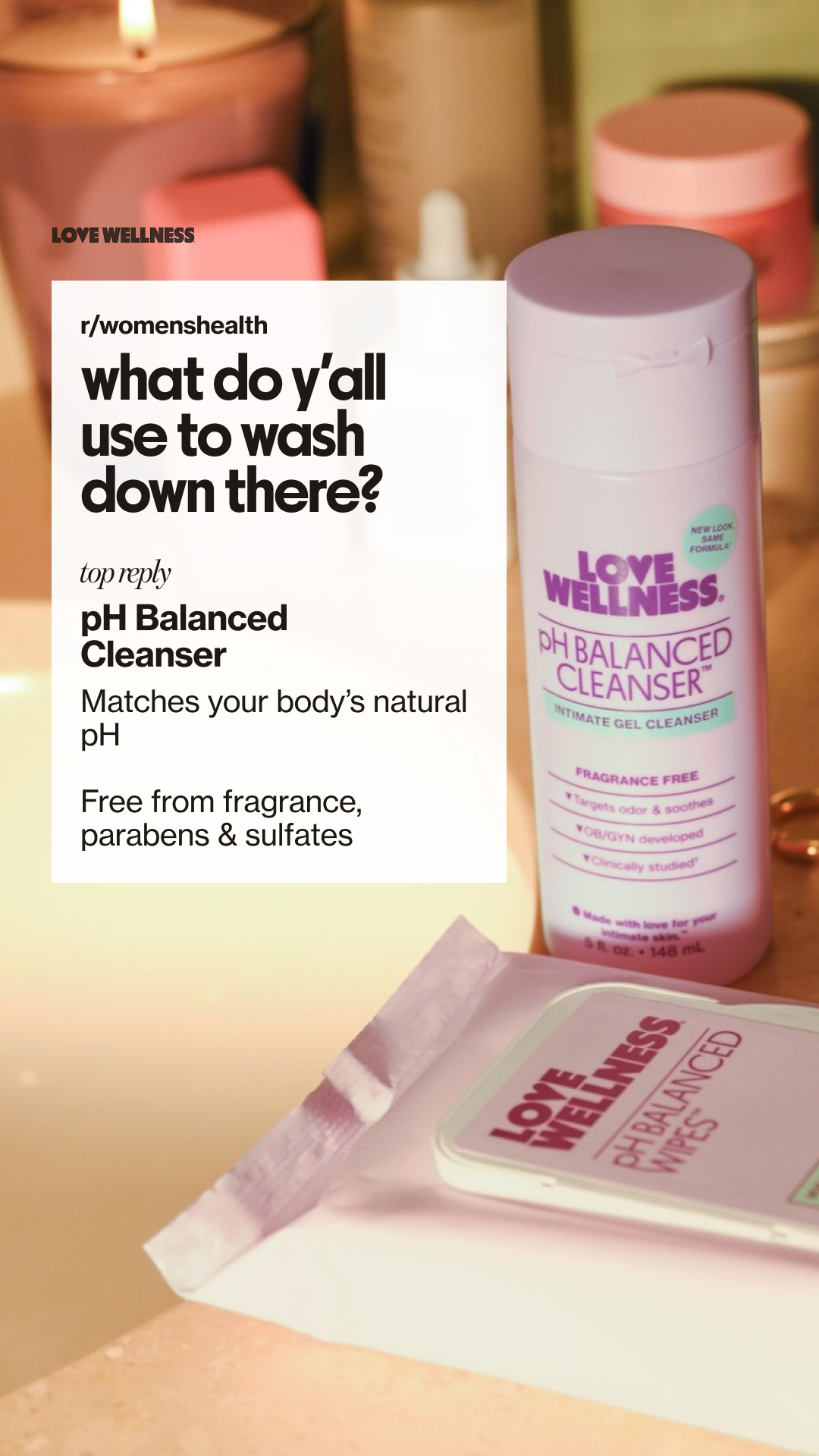 Love Wellness Facebook ad
