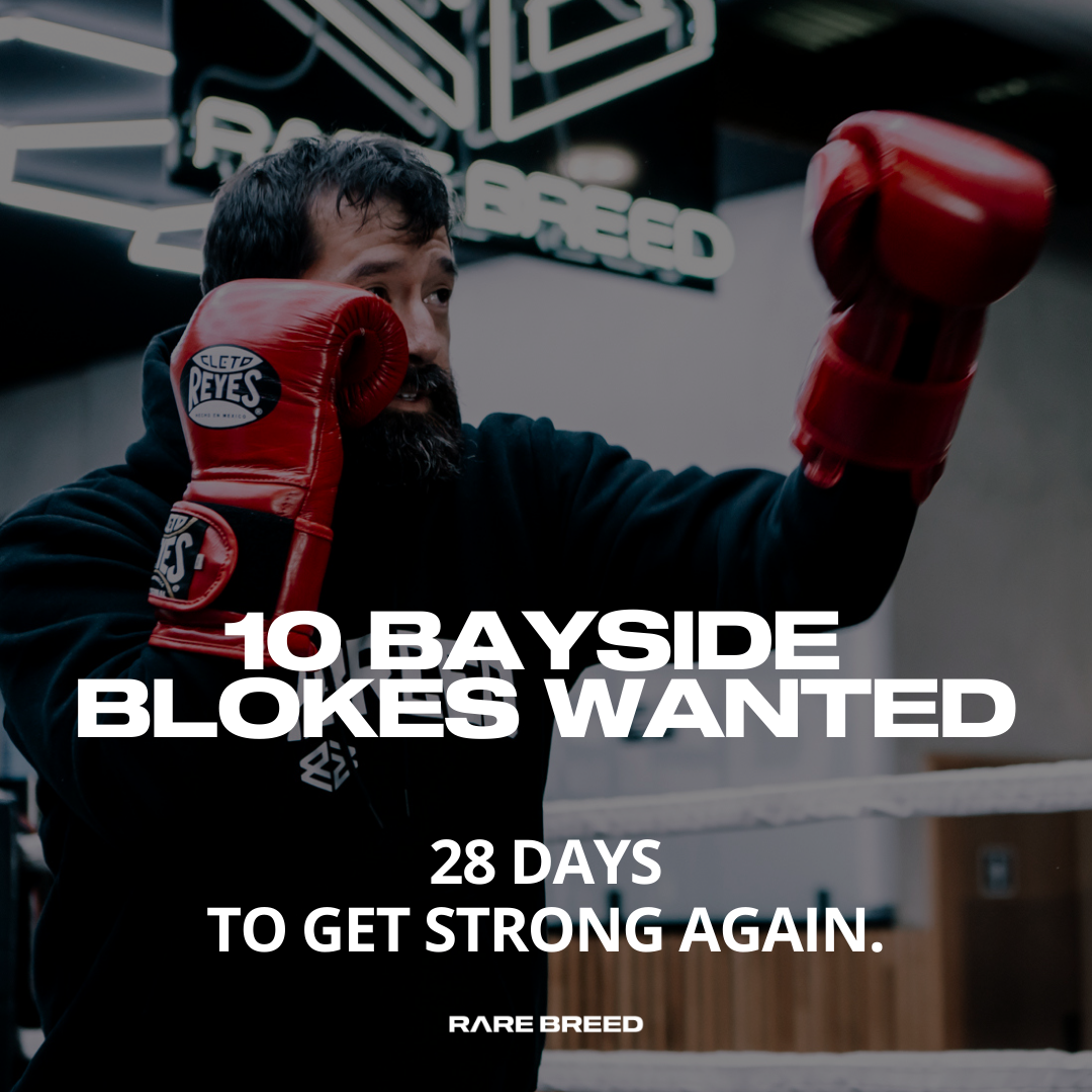 Rare Breed Mordialloc Facebook ad: Blokes around Bayside, if the dad bod or desk body is…