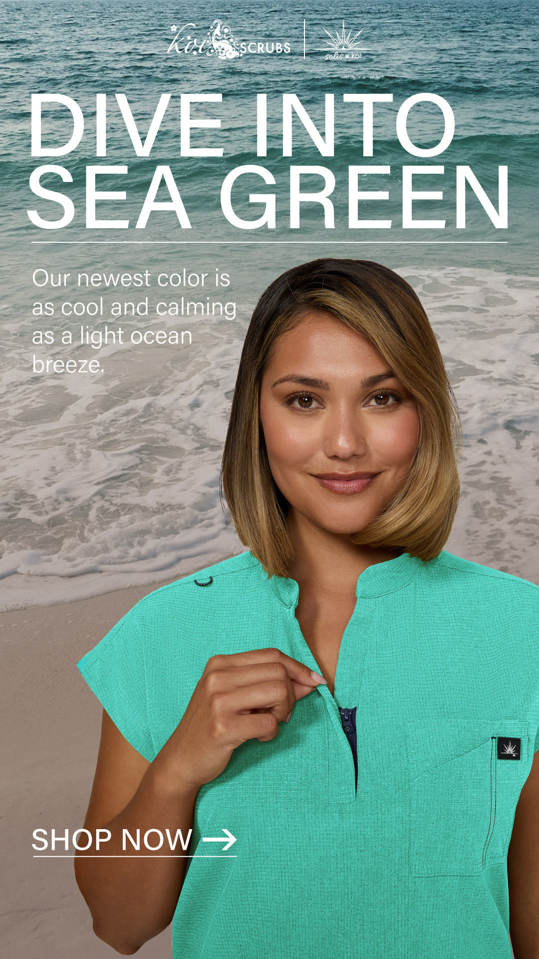koi Designer Scrubs Facebook ad