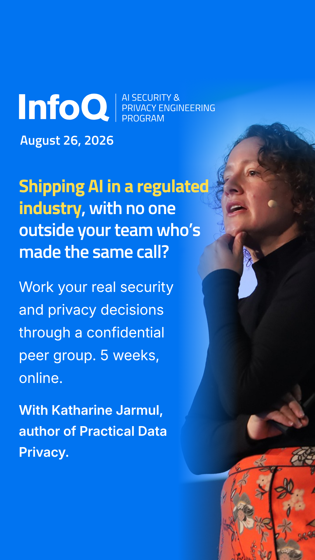 InfoQ Facebook ad: Shipping AI in a regulated industry means making…