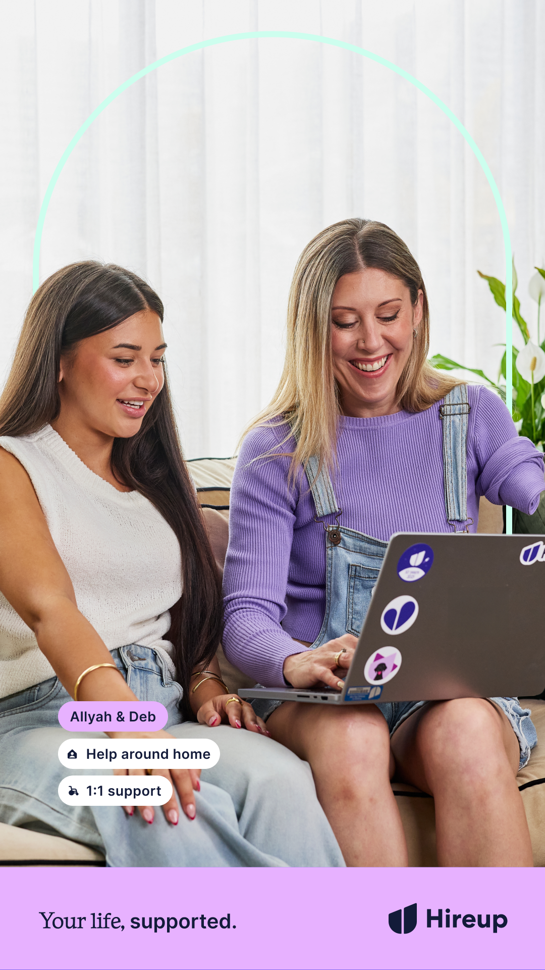 Hireup Facebook ad