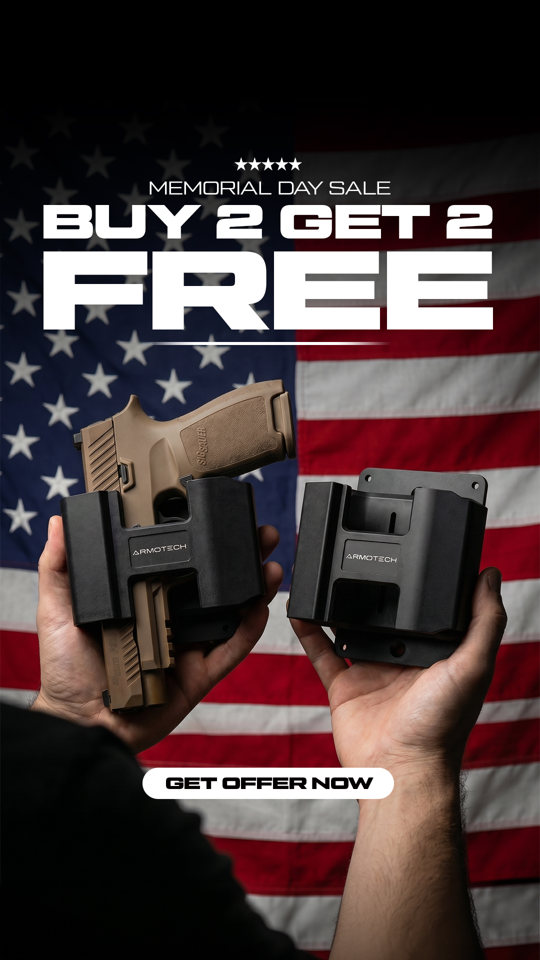 Armotech.usa Facebook ad: Upgrade to Ultimate Security Now