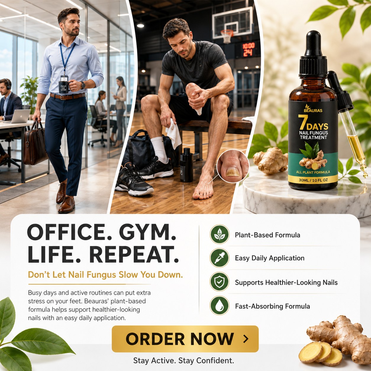 7 days Nail Fungus Treatment Oil Facebook ad