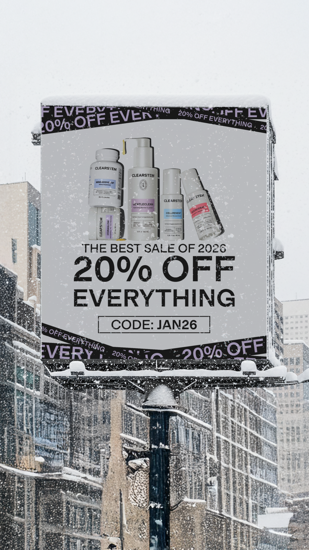 CLEARSTEM Skincare Facebook ad