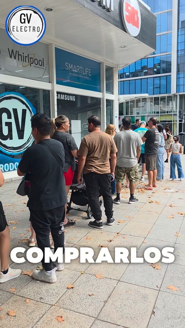 Heladeras GV Boedo Facebook ad: SI VES ESTAS FILAS, PREOCUPATE.