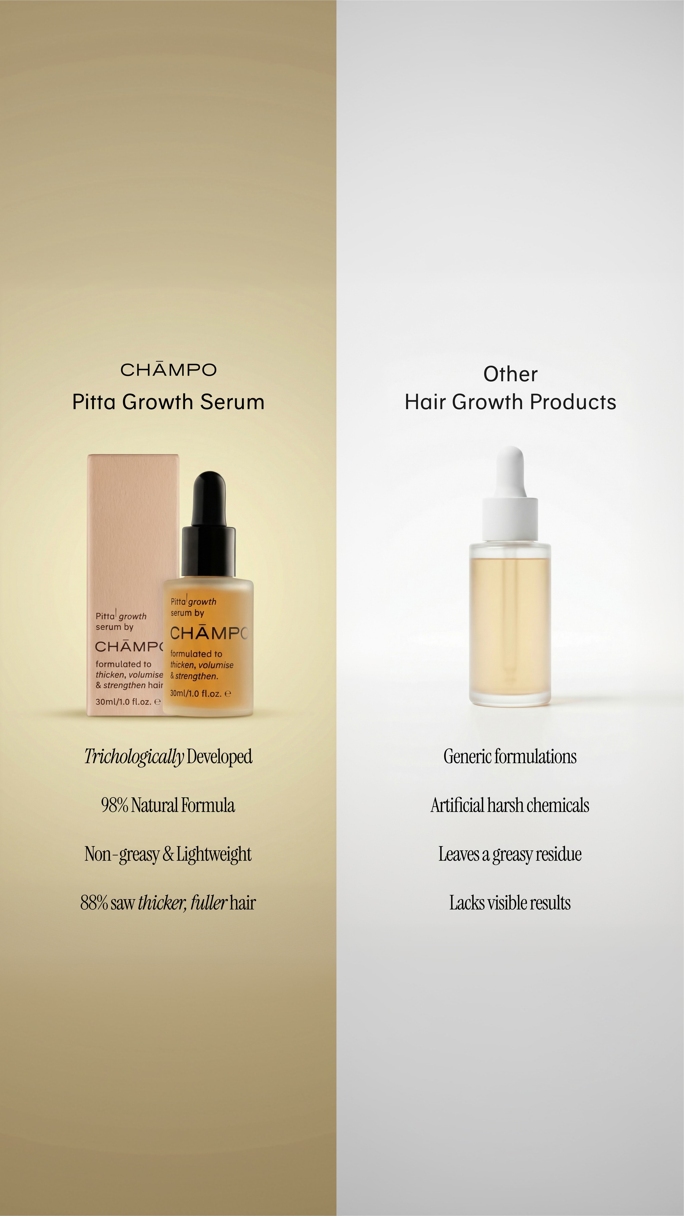 Chāmpo Haircare Facebook ad