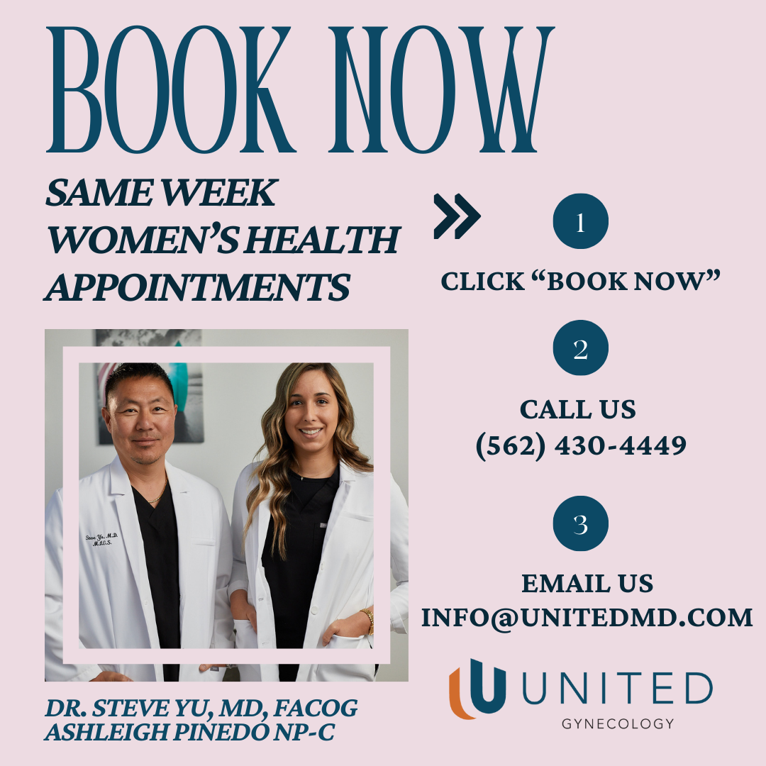 United Gynecology Facebook ad: Prioritize your health with Dr.