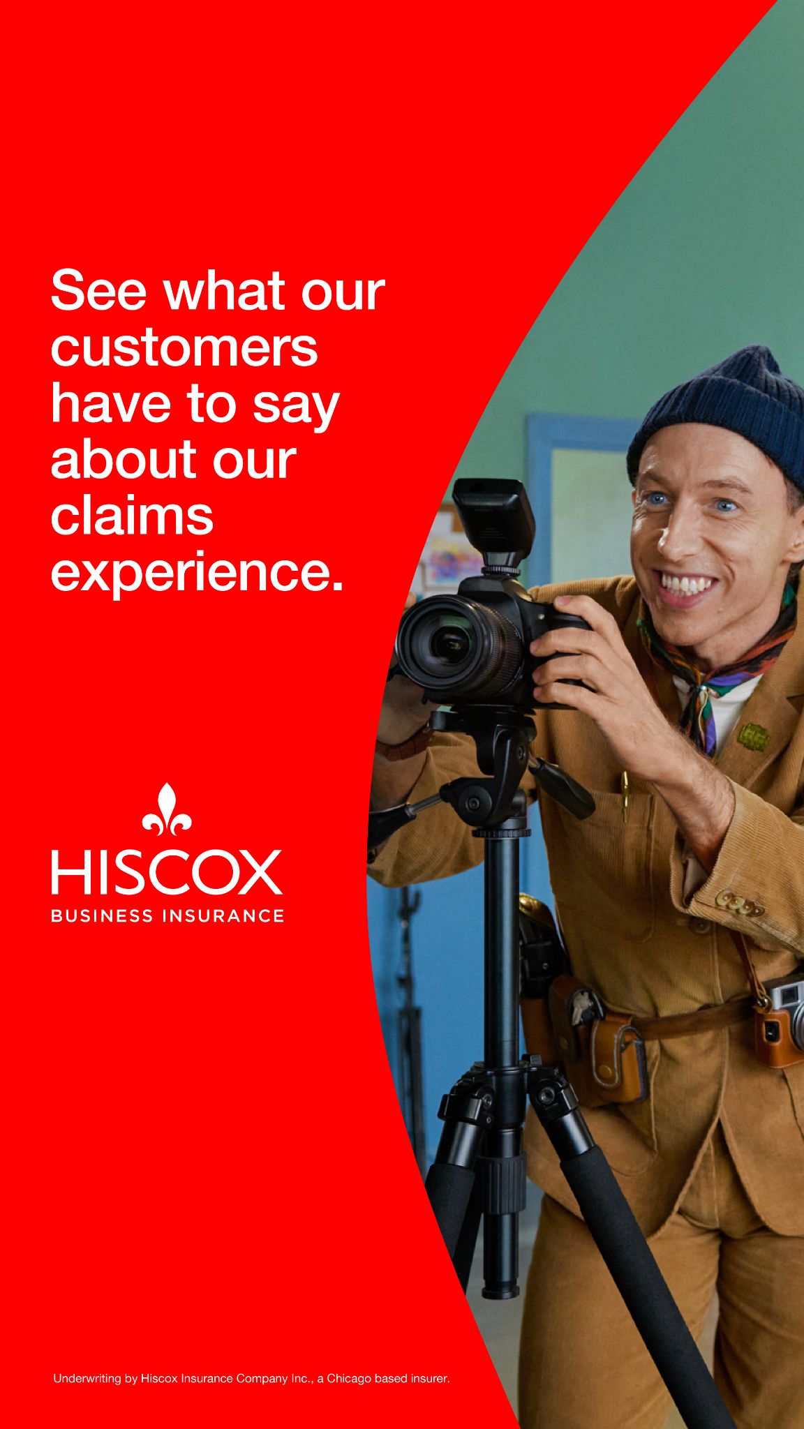 Hiscox Insurance Facebook ad