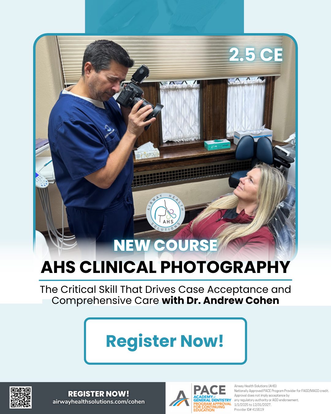 Airway Health Solutions Facebook ad: Clinical Photography Course for Dentists | Dr. Andrew Cohen