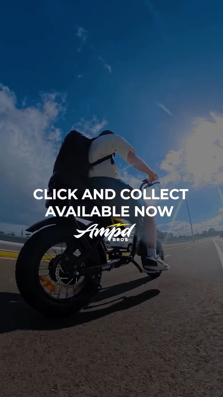 Ampd Bros Electric Bikes Facebook ad: Click & Collect now available