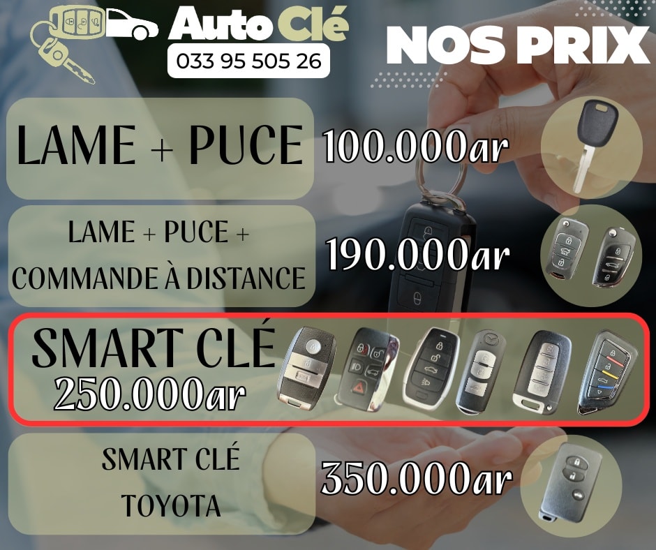Auto Clé Tanà Facebook ad: OFFRE FLASH
