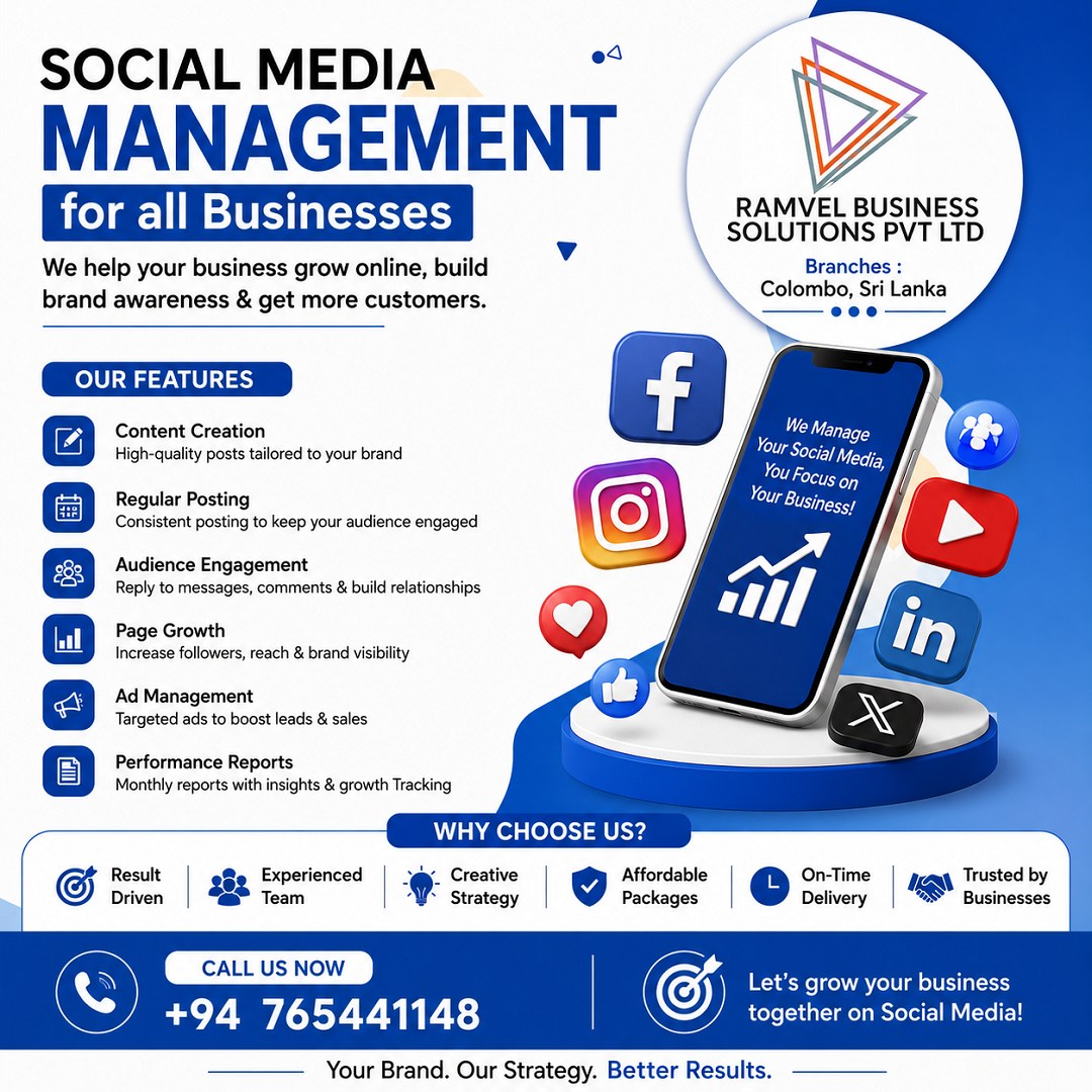 RamVel Business Solutions Pvt Ltd Facebook ad: Contact us!