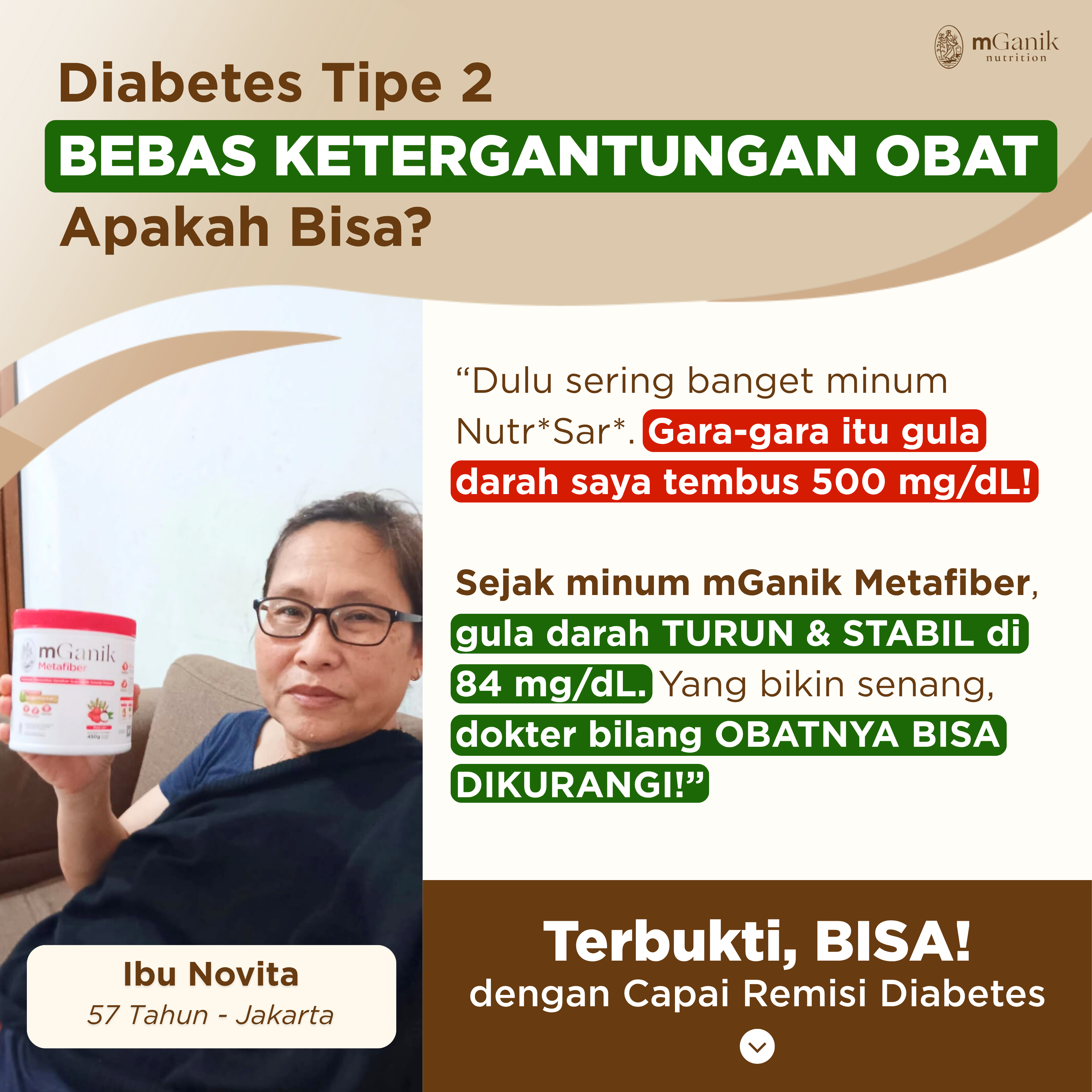 mGanik Metafiber Cerita Customer Facebook ad