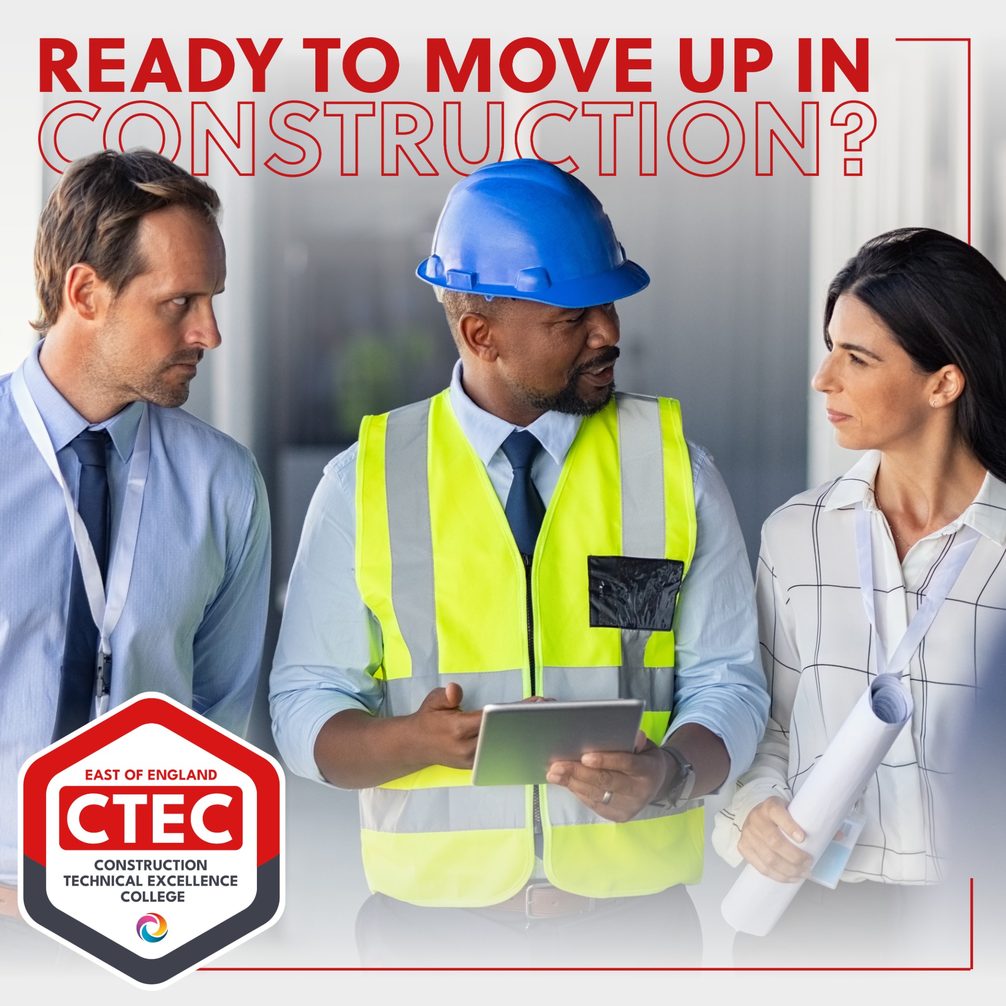 West Suffolk College Facebook ad: Ready to step up in construction?