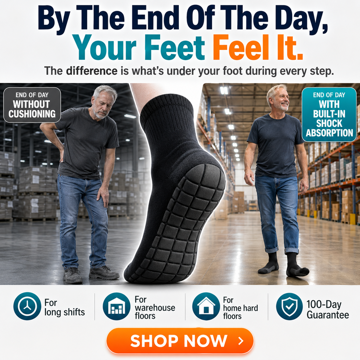 Kya Lively M.D. Facebook ad: Shock-absorbing-socks/special-deal