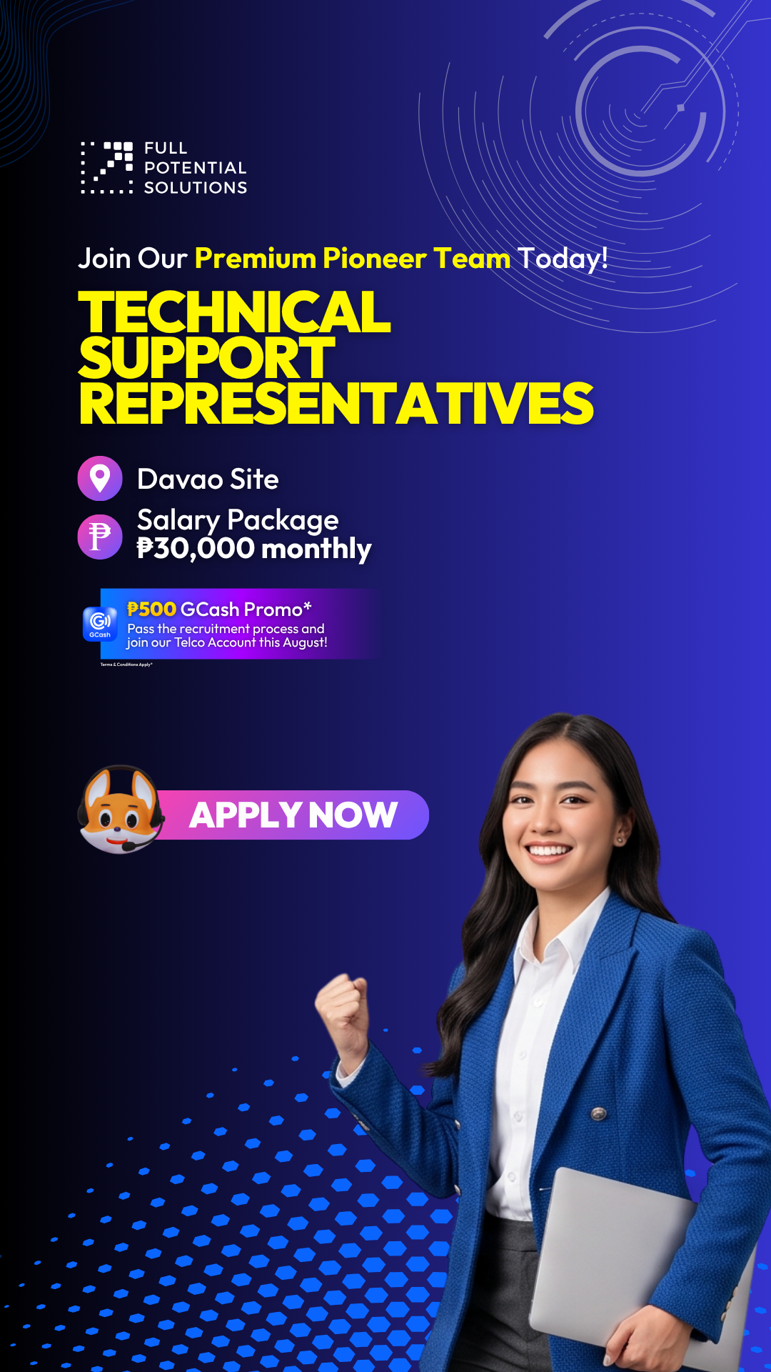 Full Potential Solutions Philippines Facebook ad: Join our team