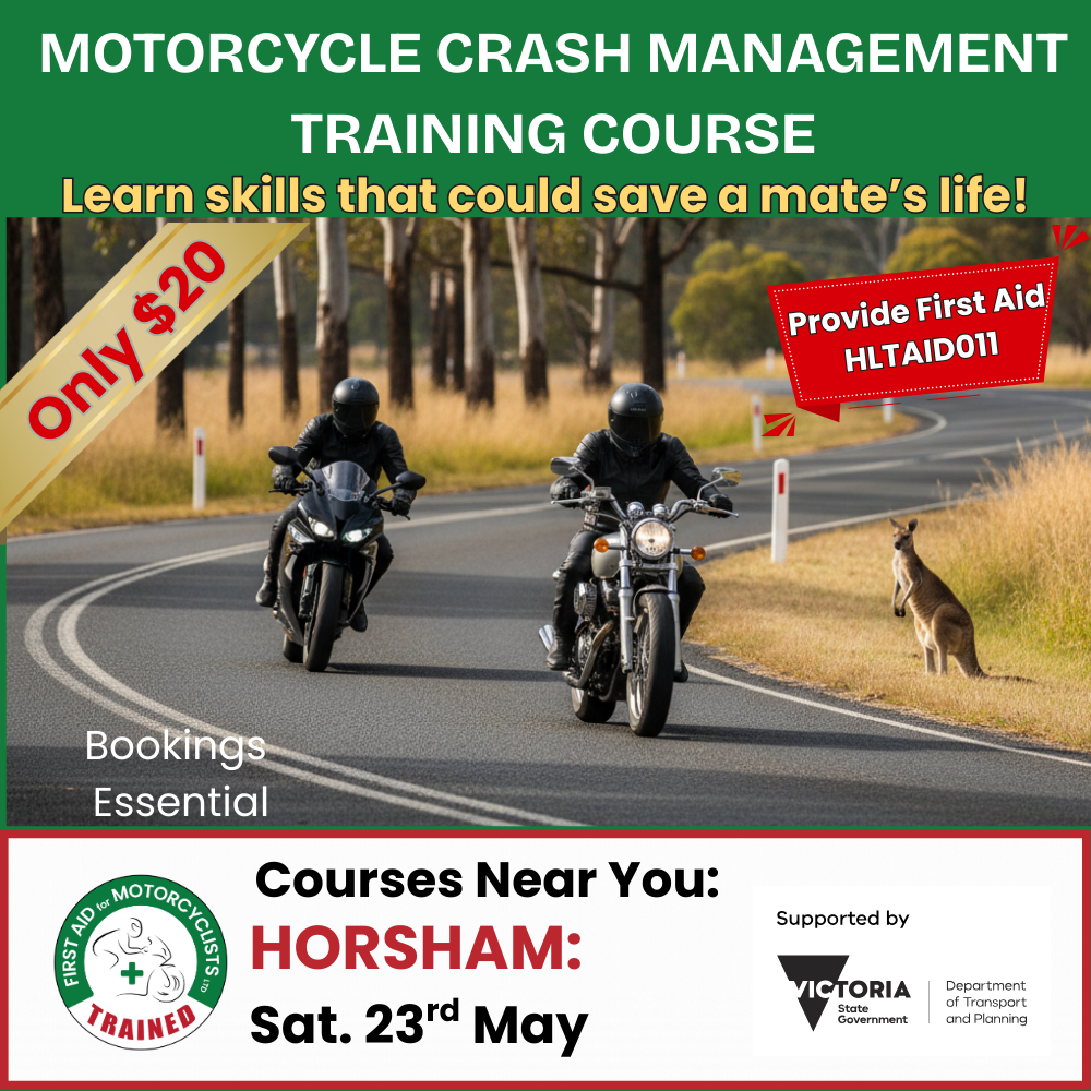First Aid for Motorcyclists Facebook ad