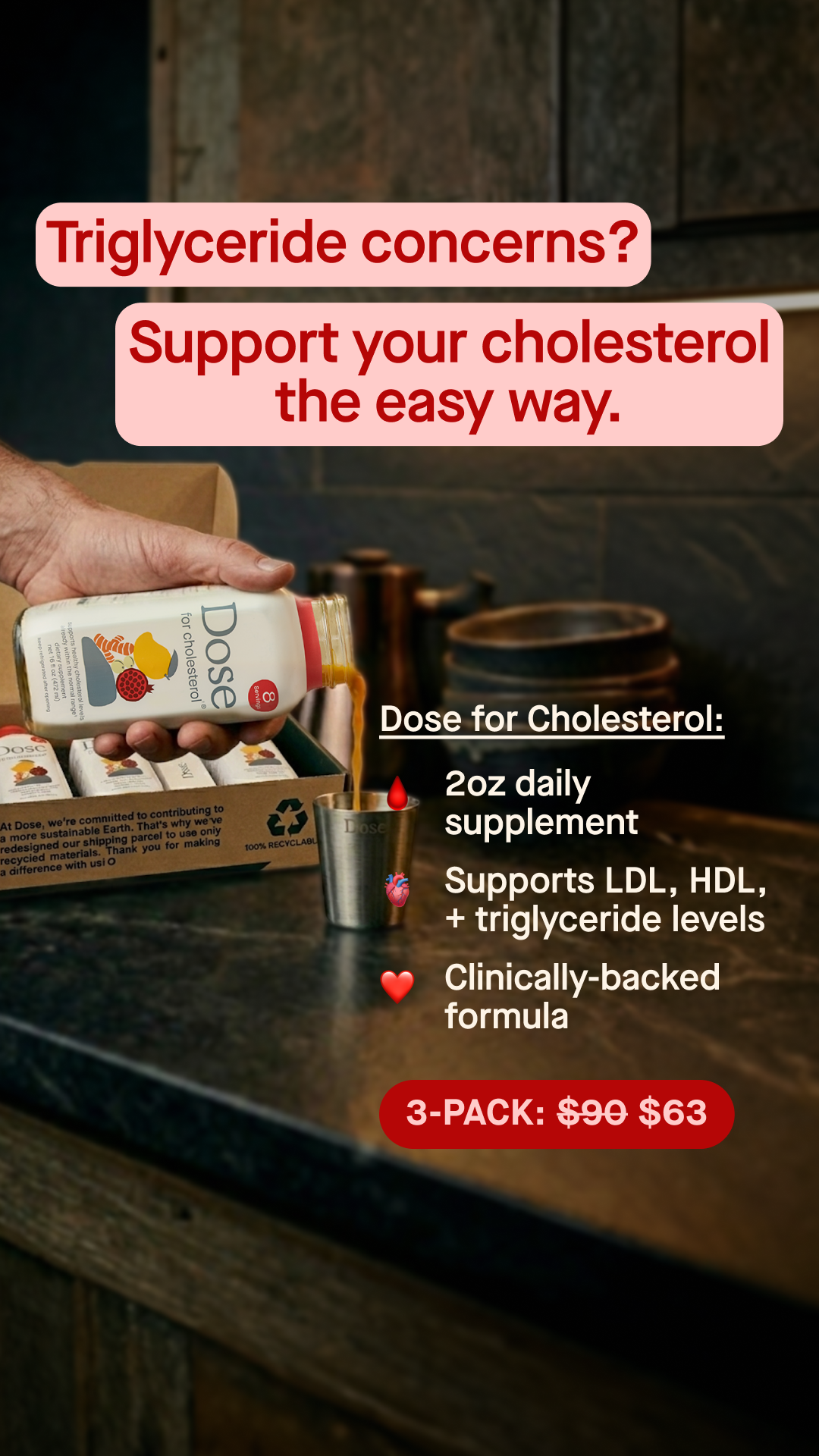 Dose for Cholesterol Facebook ad
