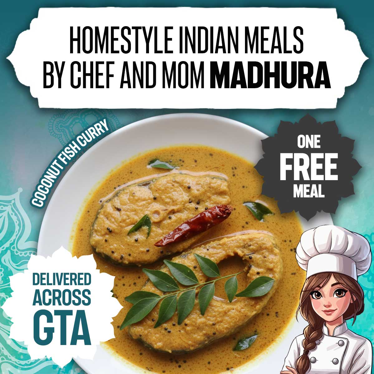 Madhura's Tiffin Service Facebook ad: Nothing Better Than Madhura's Indian Food