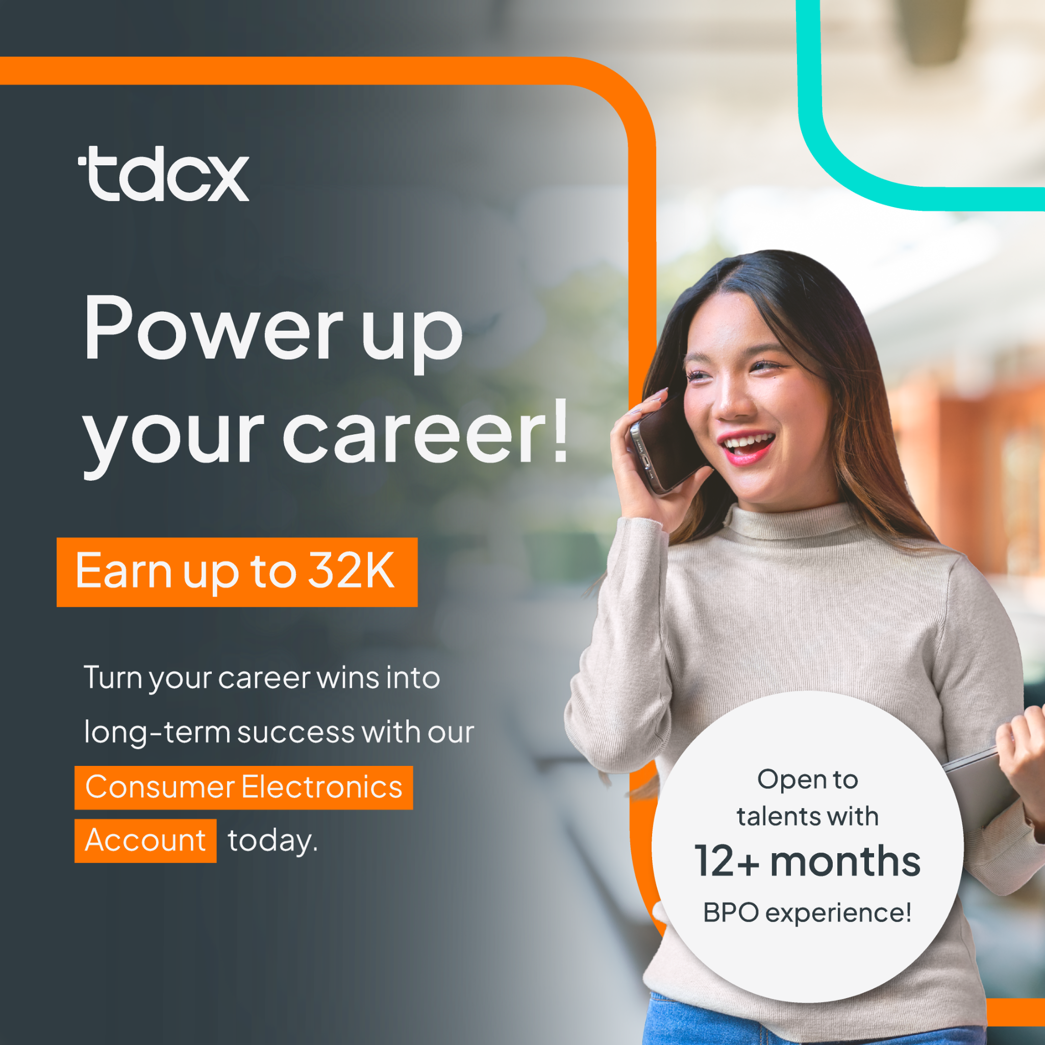 TDCX Philippines Facebook ad: Inbound Sales & Customer Service Jobs | Cebu