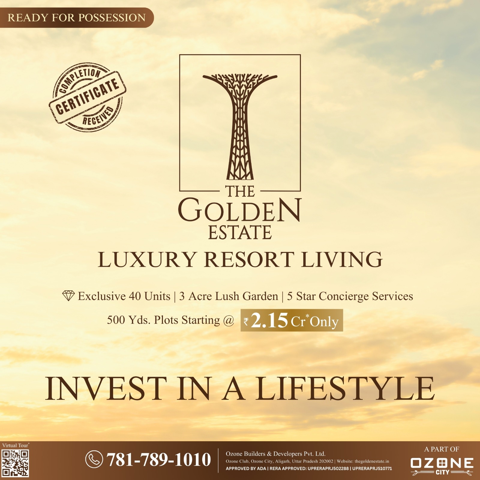 The Golden Estate, Aligarh Facebook ad: Ready to upgrade your lifestyle?