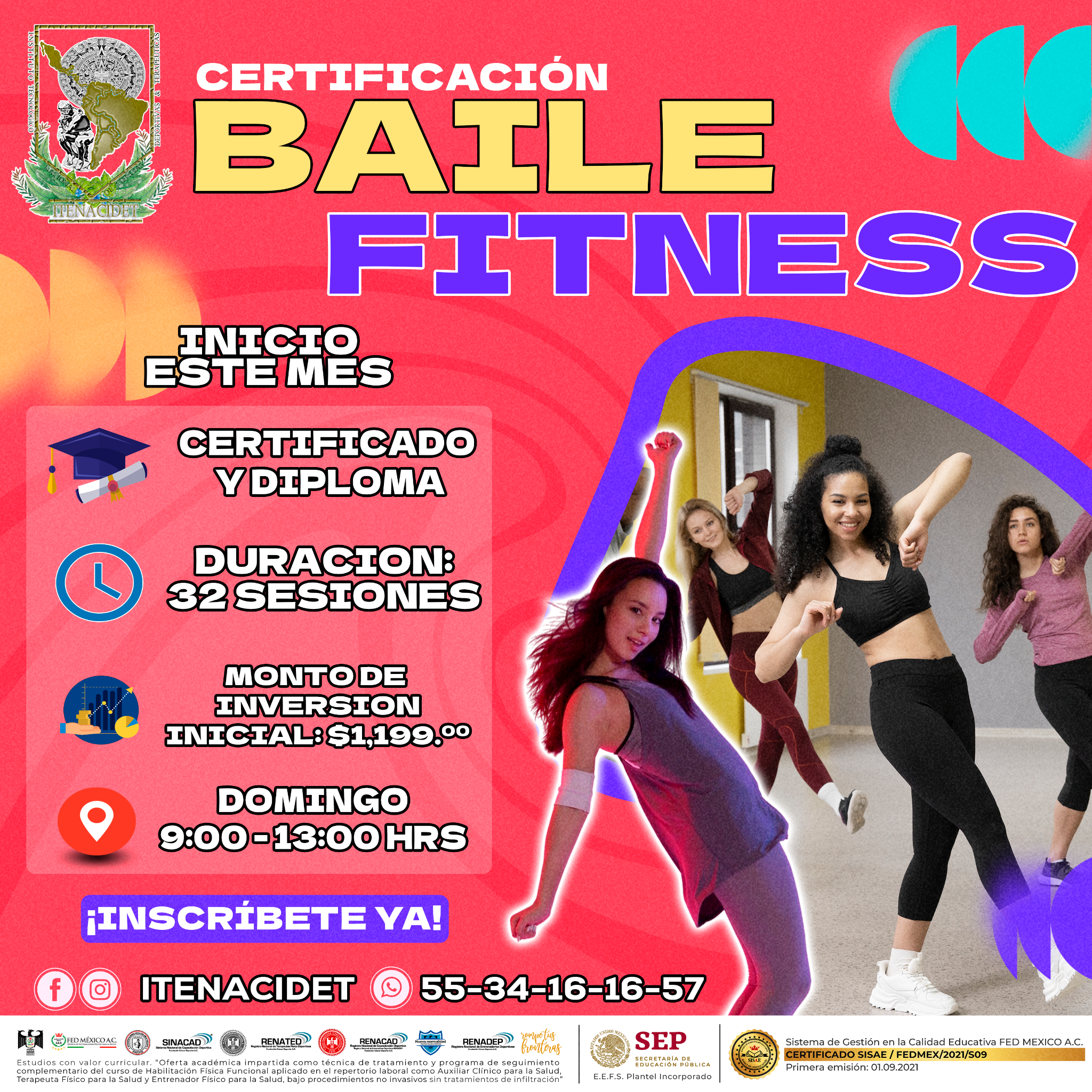 Instituto Tecnológico Nacional De Ciencias Deportivas & Terapeuticas Facebook ad: INSCRÍBETE YA