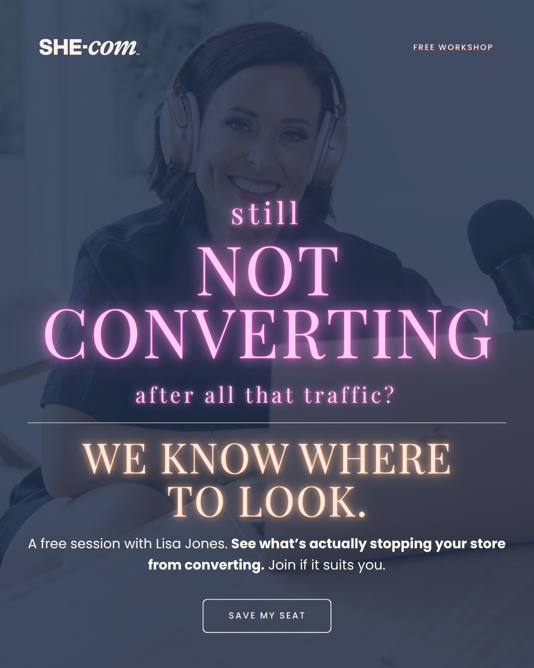 SHE-com Community For Women in Ecommerce Facebook ad