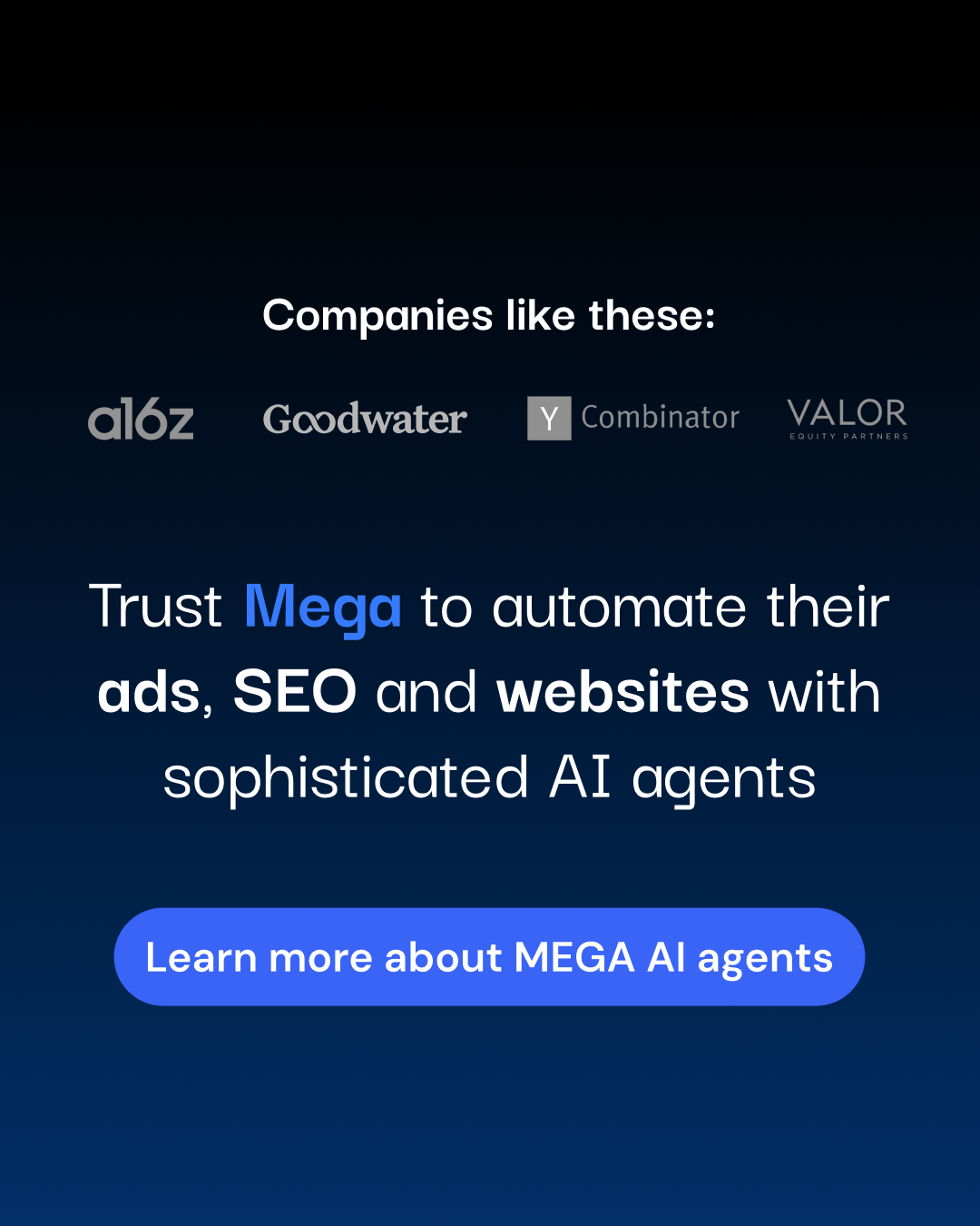 MEGA AI Facebook ad