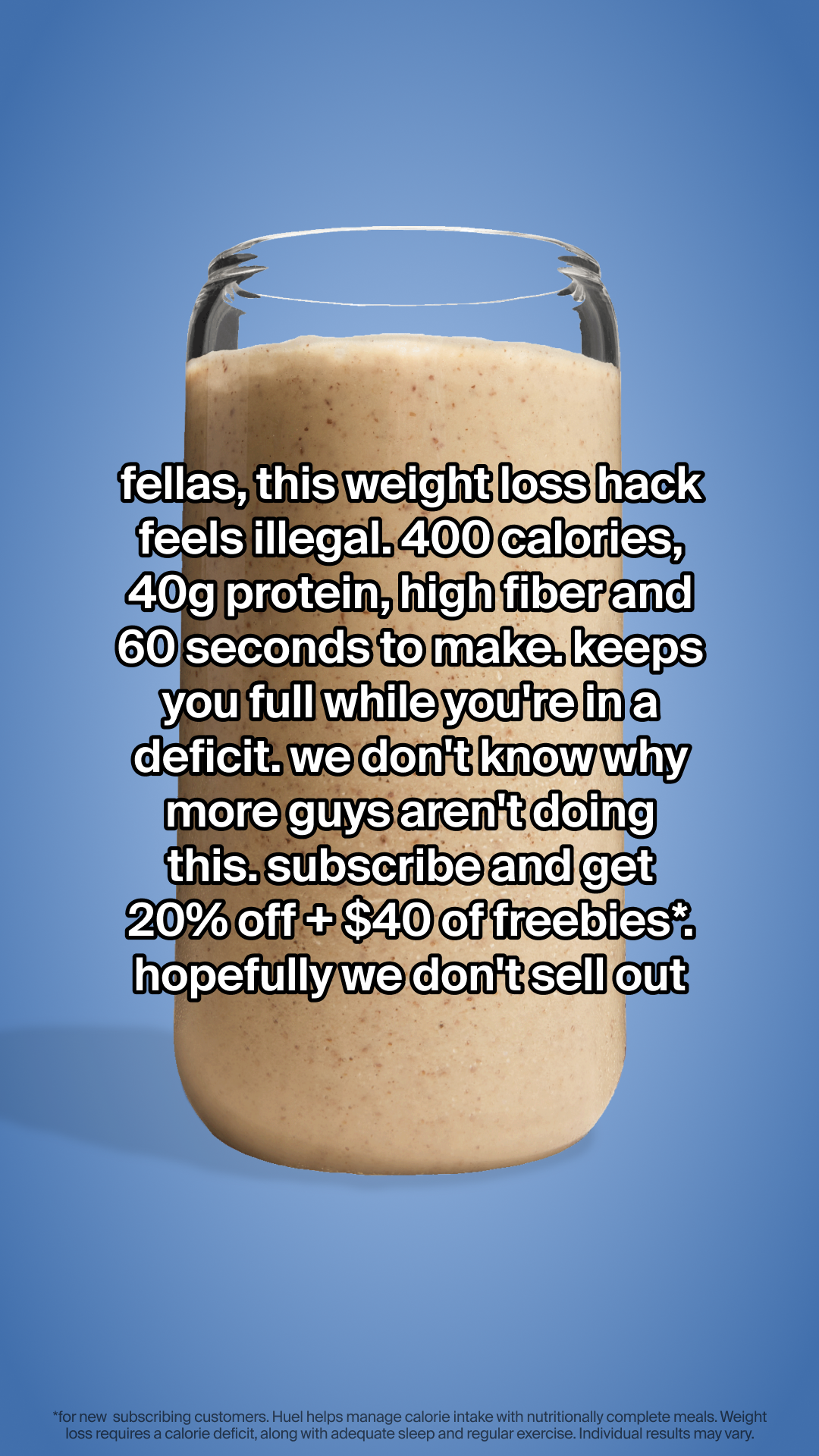 Huel Facebook ad